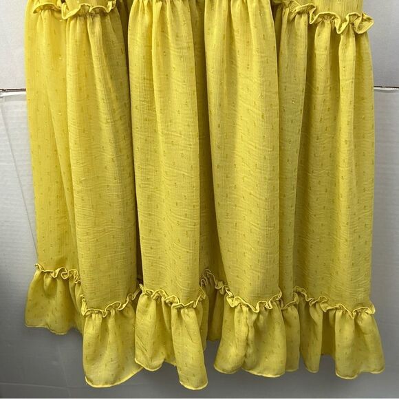 Raga Chartreuse sundress tiered bottom size 2 - Picture 10 of 13